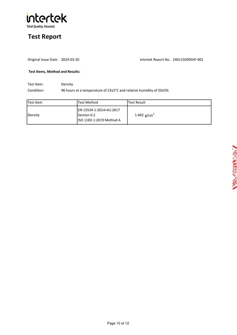 Intertek Test Report