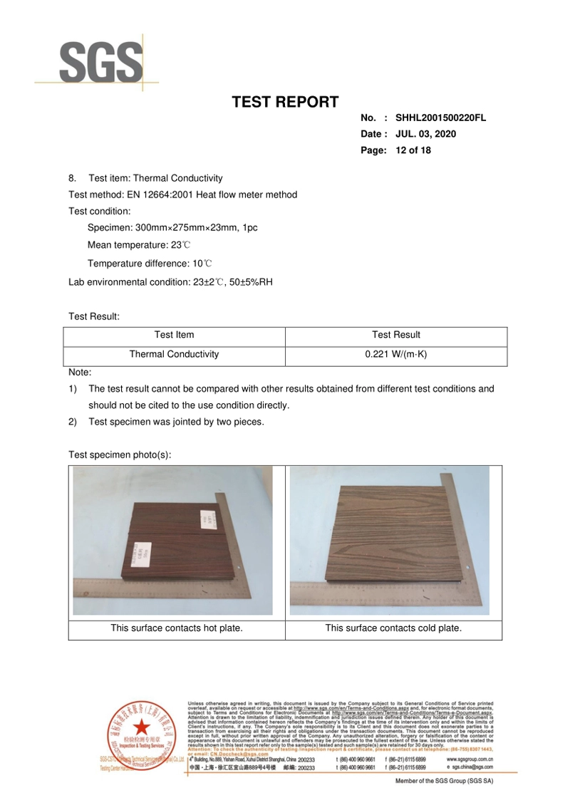 Performance Report of Co extruded Flooring G Series